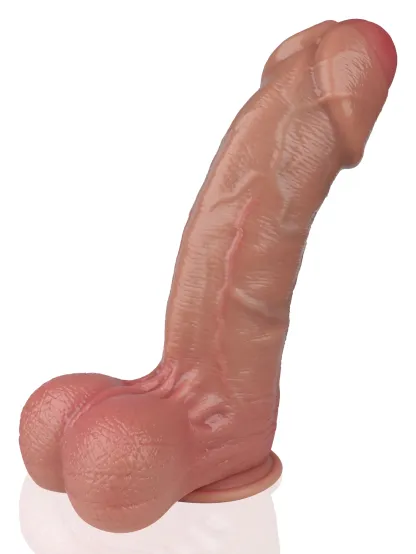 Mason 11.34" x 2.83" Real Lifelike Foreskin Huge Thick Dildo
