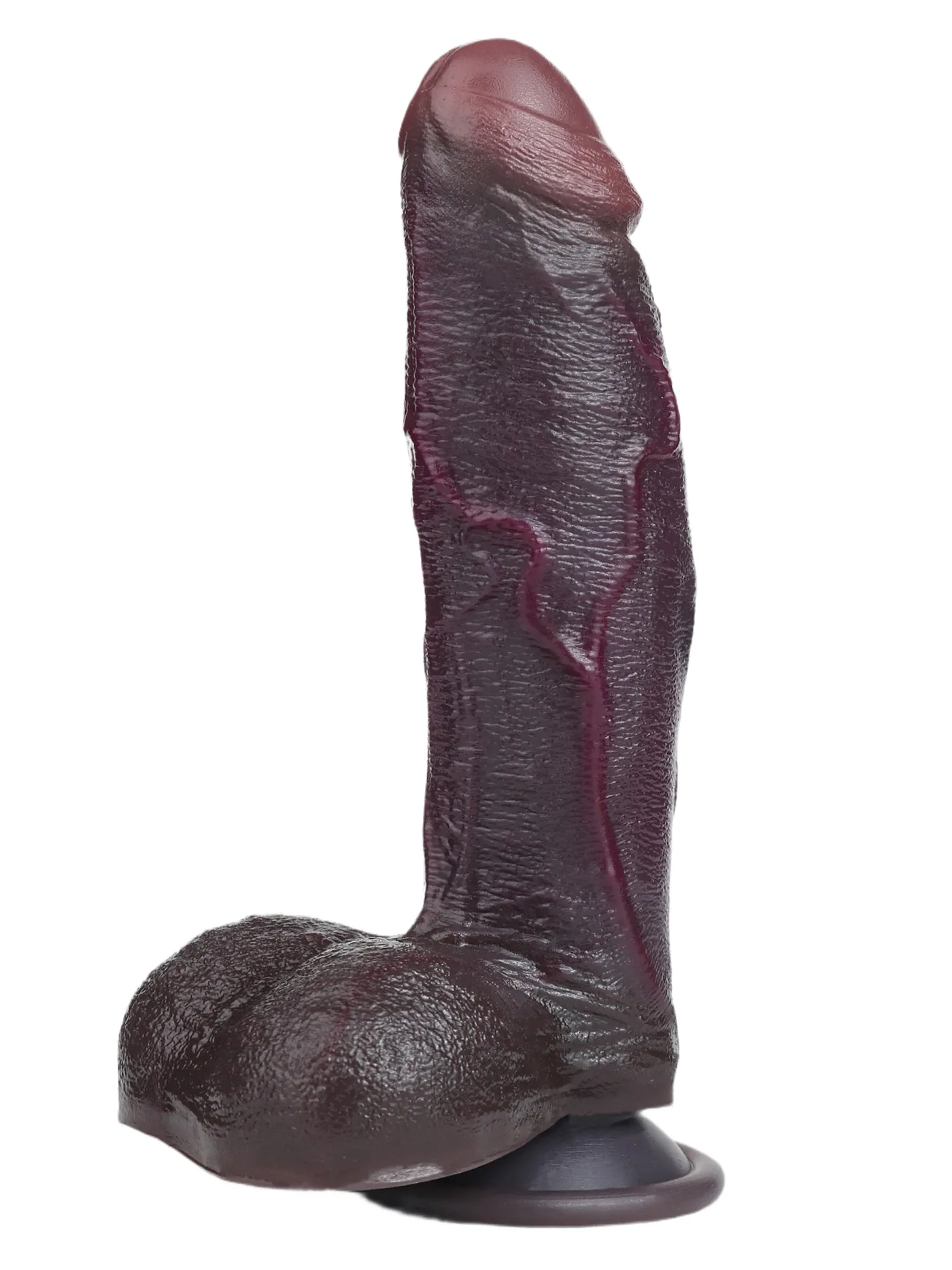 Malik 7.75" x 1.69" Soft Black Dual Density Dildo