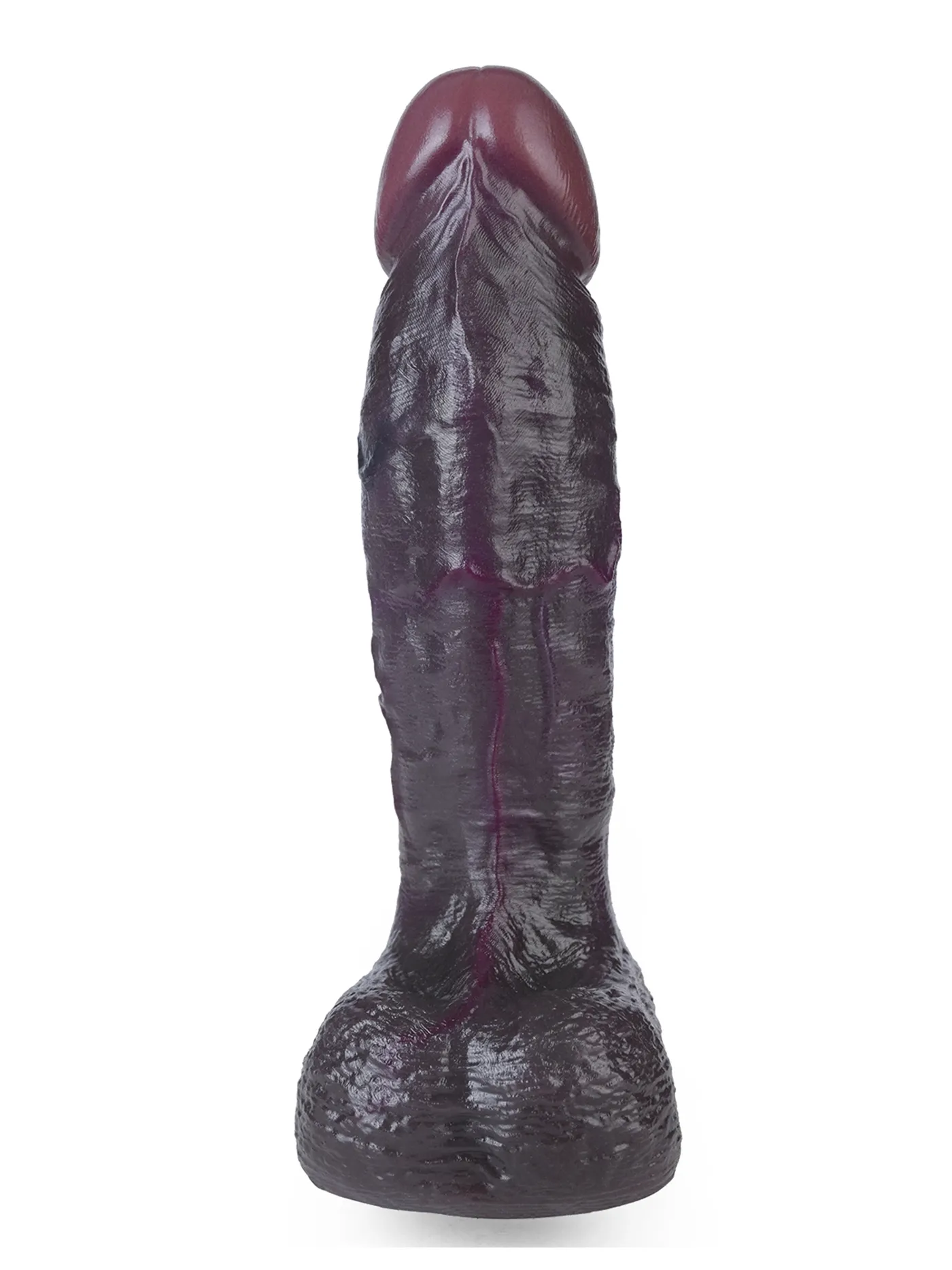Jamal 8.03" x 1.49" Black Soft Skin Dual Density Dildo