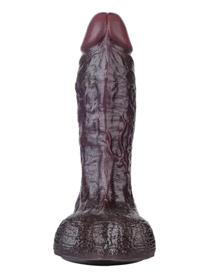 DeAndre 9.44" x 1.92" Huge Black Soft Dual Density Dildo