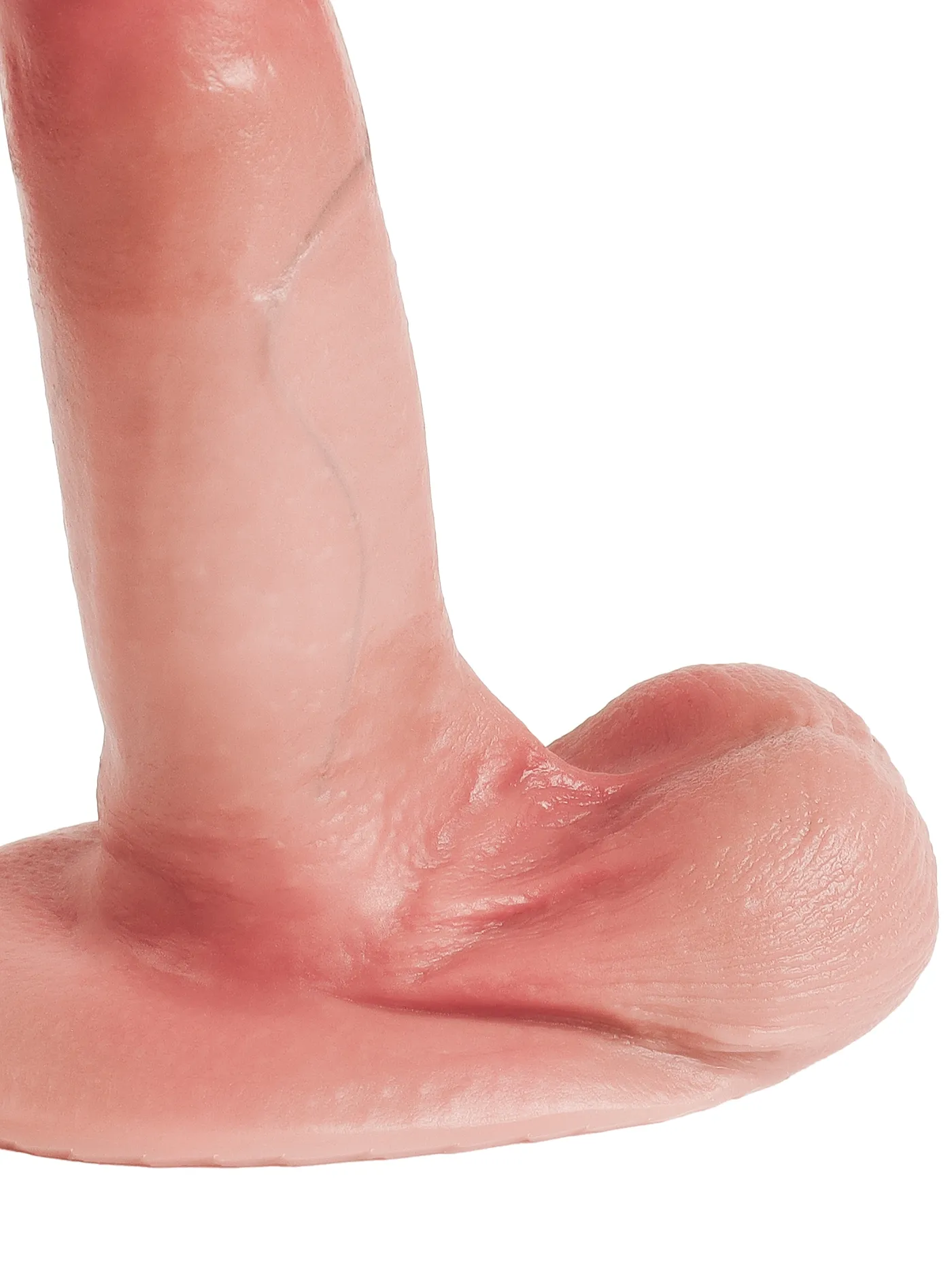 Leander 6.89" x 1.69" Sliding Skin Dildo With Moving Balls & Suction Cup