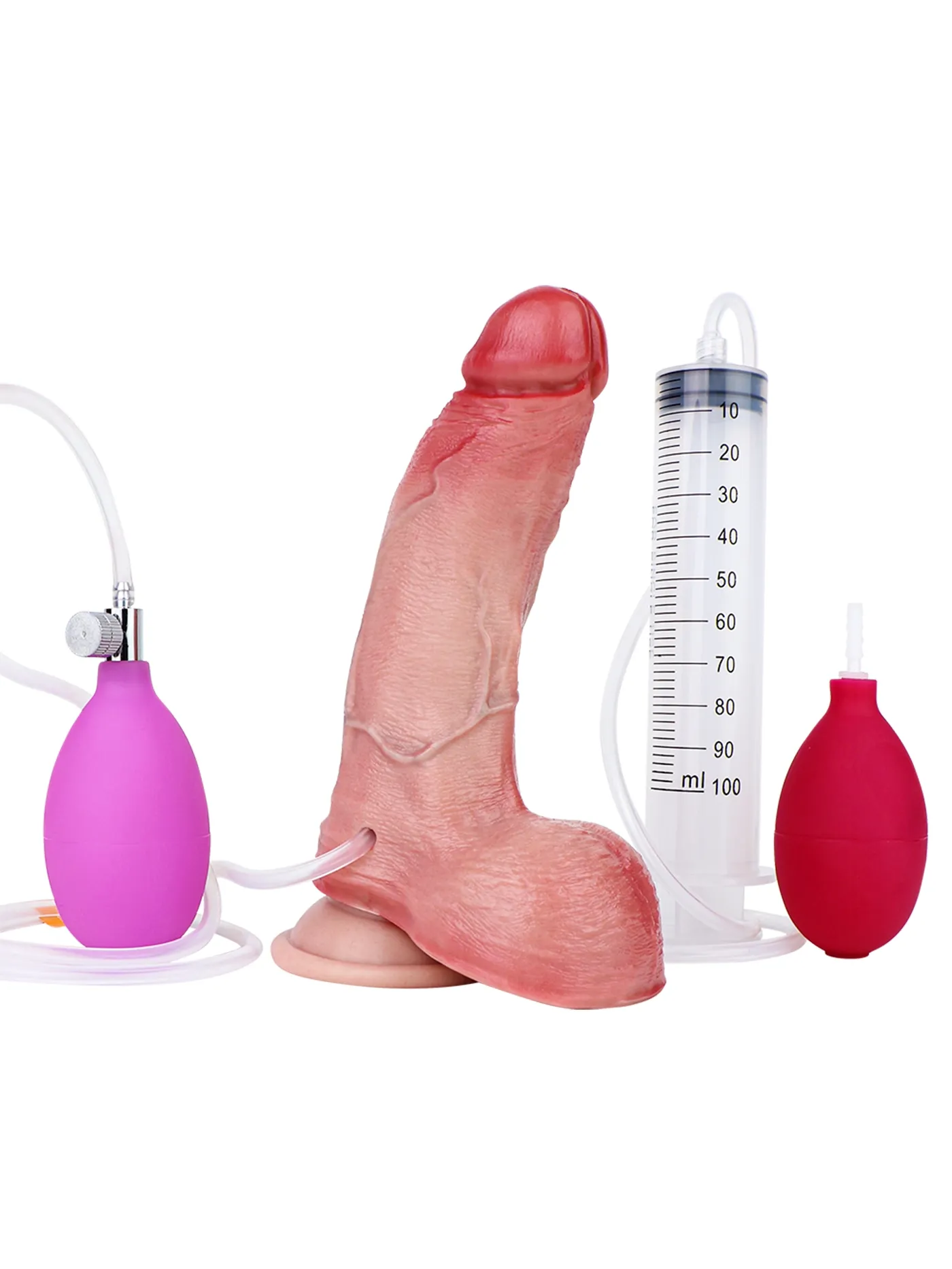 James 7.28″ x 1.69″ Realistic Soft Inflatable Ejaculating Dildo