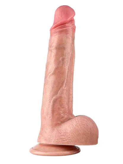 Bruce 9.6" x 1.6" Flesh Ultra Realistic Thin Long Dildo