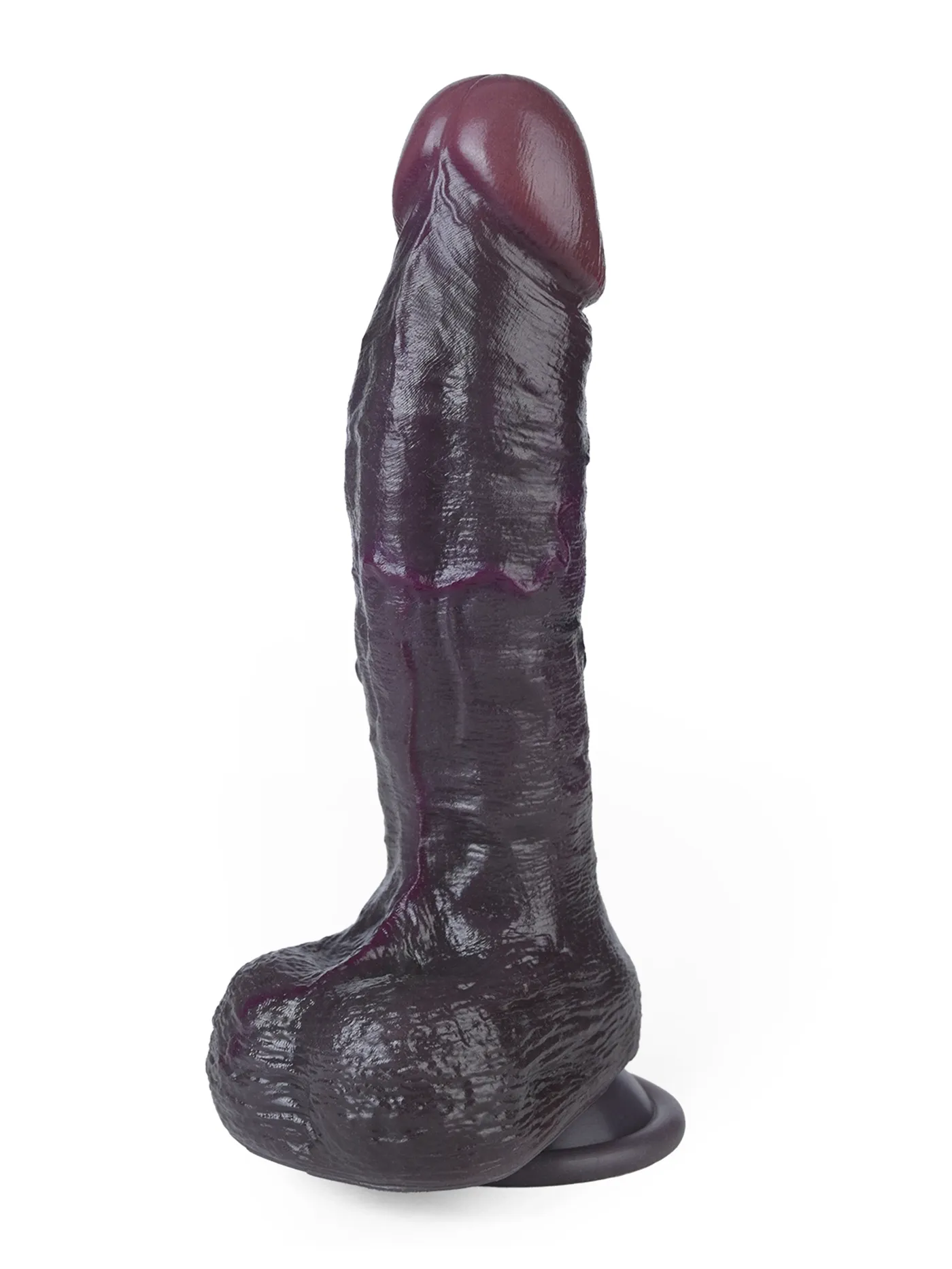 Jamal 8.03" x 1.49" Black Soft Skin Dual Density Dildo