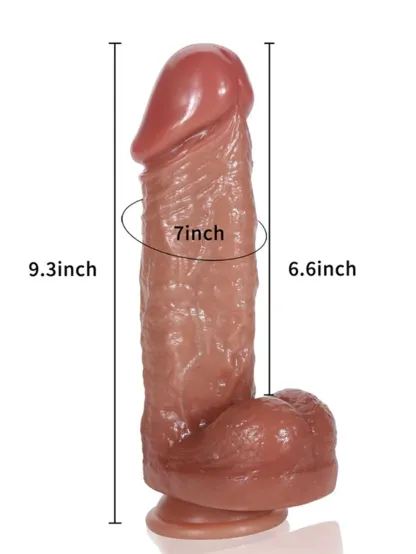 York 9.3" x 2.2" Huge Thick 3 Modes Thrusting & 9 Modes Vibrating Dildo