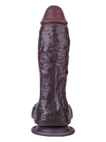 DeAndre 9.44" x 1.92" Huge Black Soft Dual Density Dildo