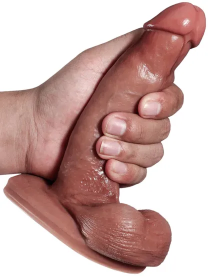 Jerry 6.8” x 1.4” Most Realistic Sliding Skin Dildo With Moving Balls