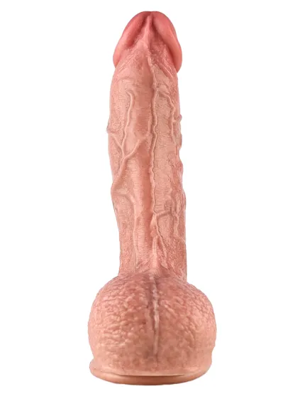 James 9.4" x 1.9" Realistic Soft Flesh Like Long Dildo