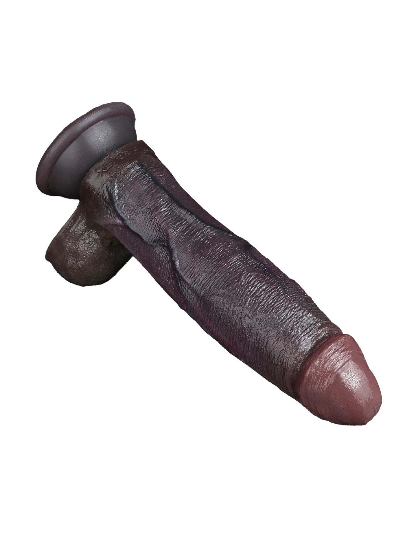Malik 7.75" x 1.69" Soft Black Dual Density Dildo