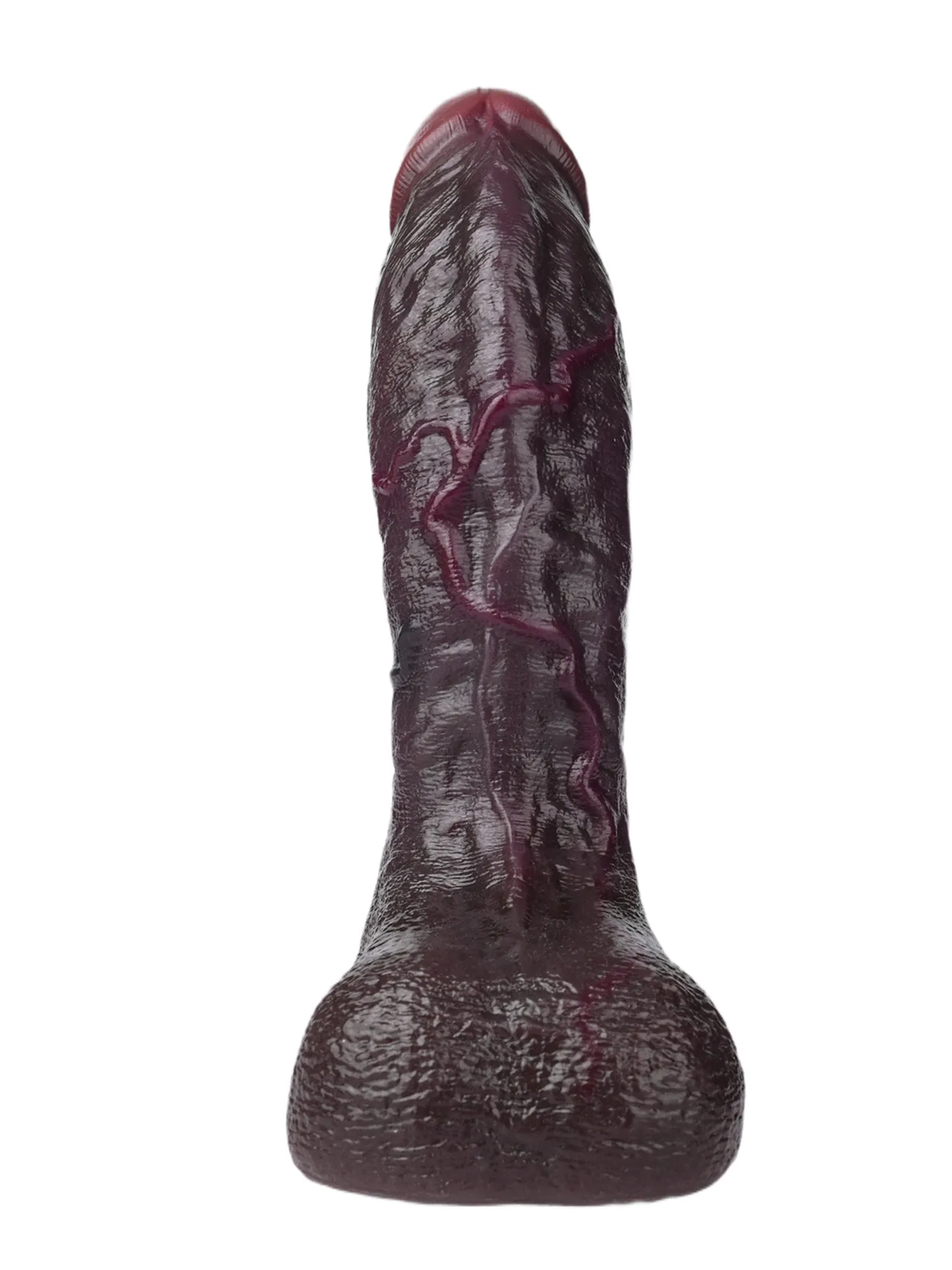 Kofi 8.34" x 1.69" Realistic Black Soft Dual Density Dildo