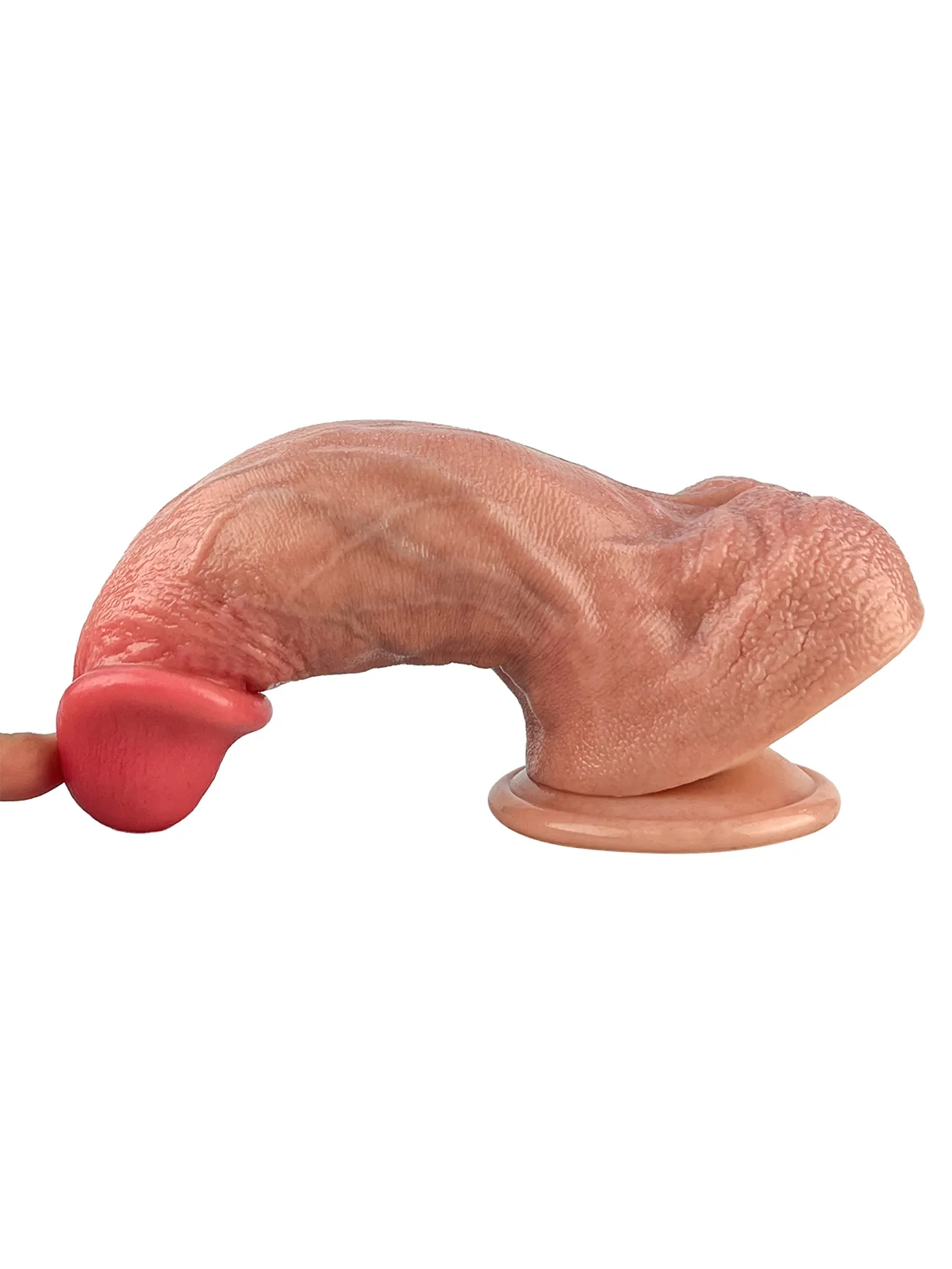 Fritz 7.2" x 2.1" Thick Short Fat Dildo Flesh Soft Skin