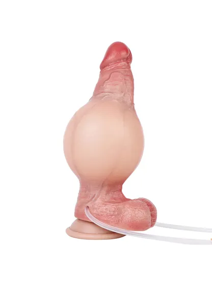 John 7.48″ x 1.77″ Soft Inflatable Squirting Dildo