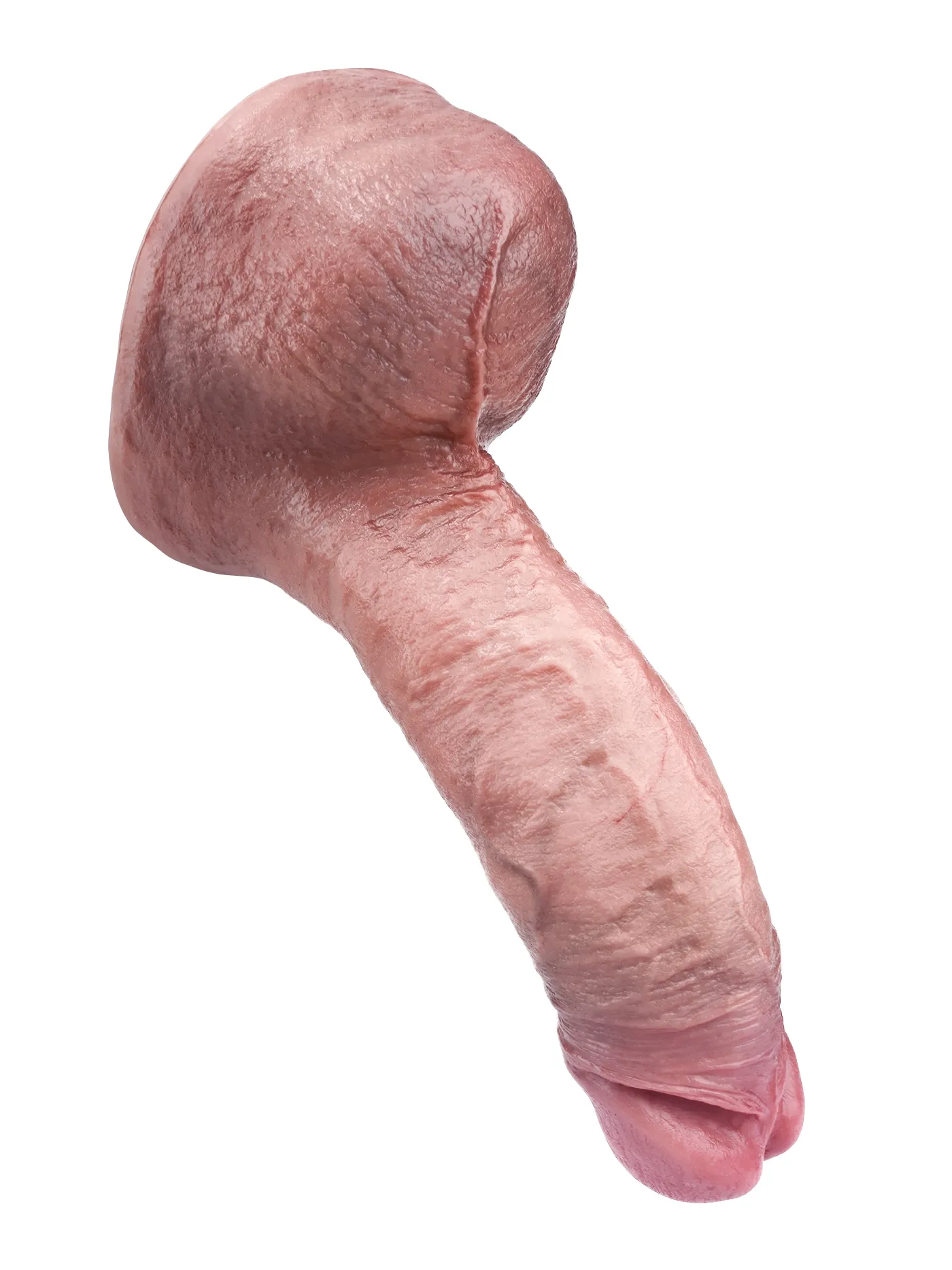 Abiel 9.45" x 2.56" Flesh Realistic Giant And Thick Anal Dildo with Big Ball