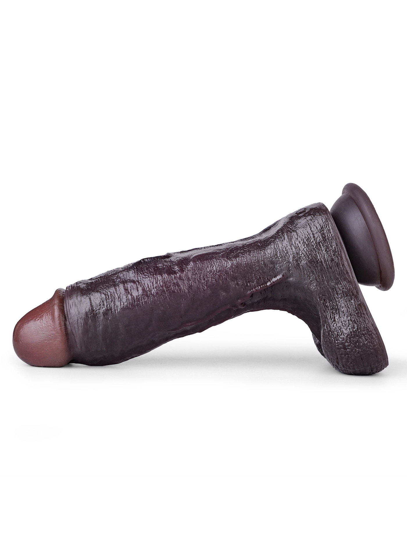 DeAndre 9.44" x 1.92" Huge Black Soft Dual Density Dildo