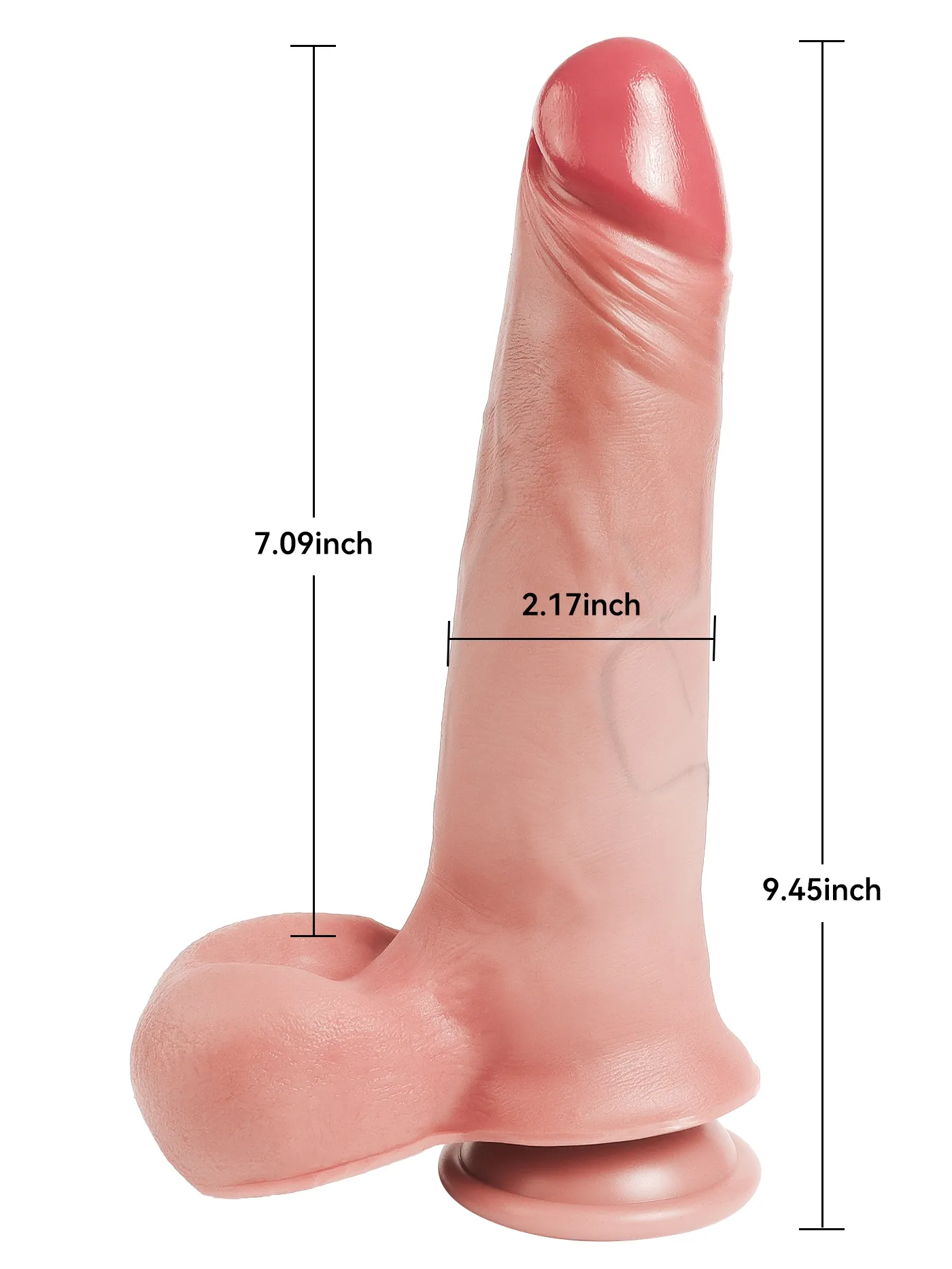 Cassian 9.45" x 2.17" Most Realistic Sliding Skin Dildo With Moving Balls