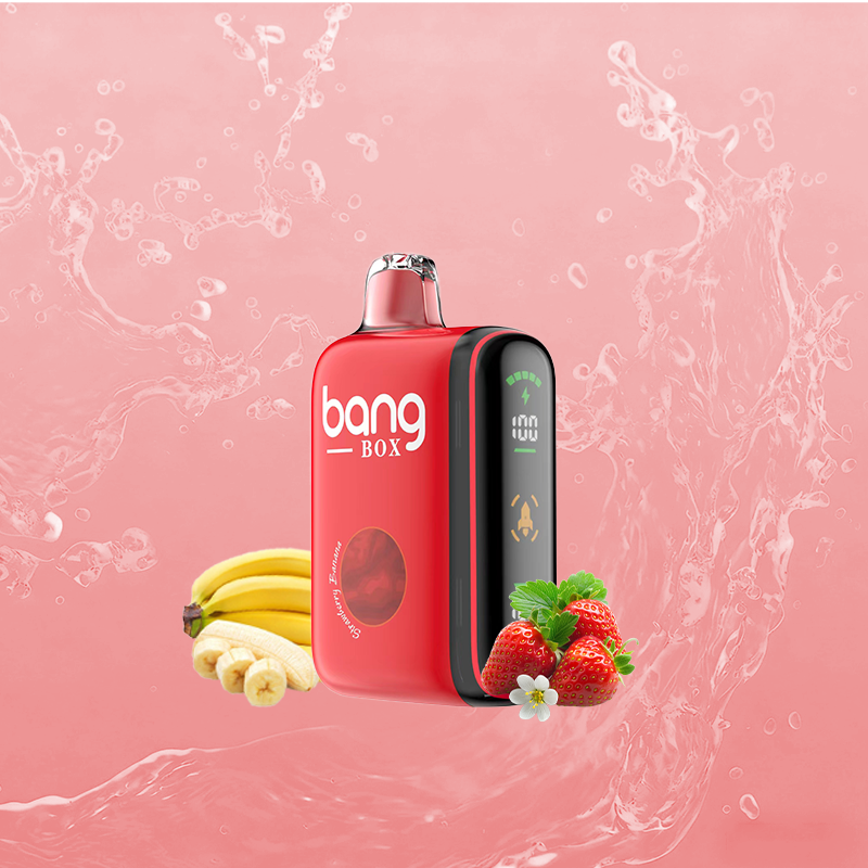 BANG BOX 9000-18000 Puffs Disposable Vape - Strawberry Banana