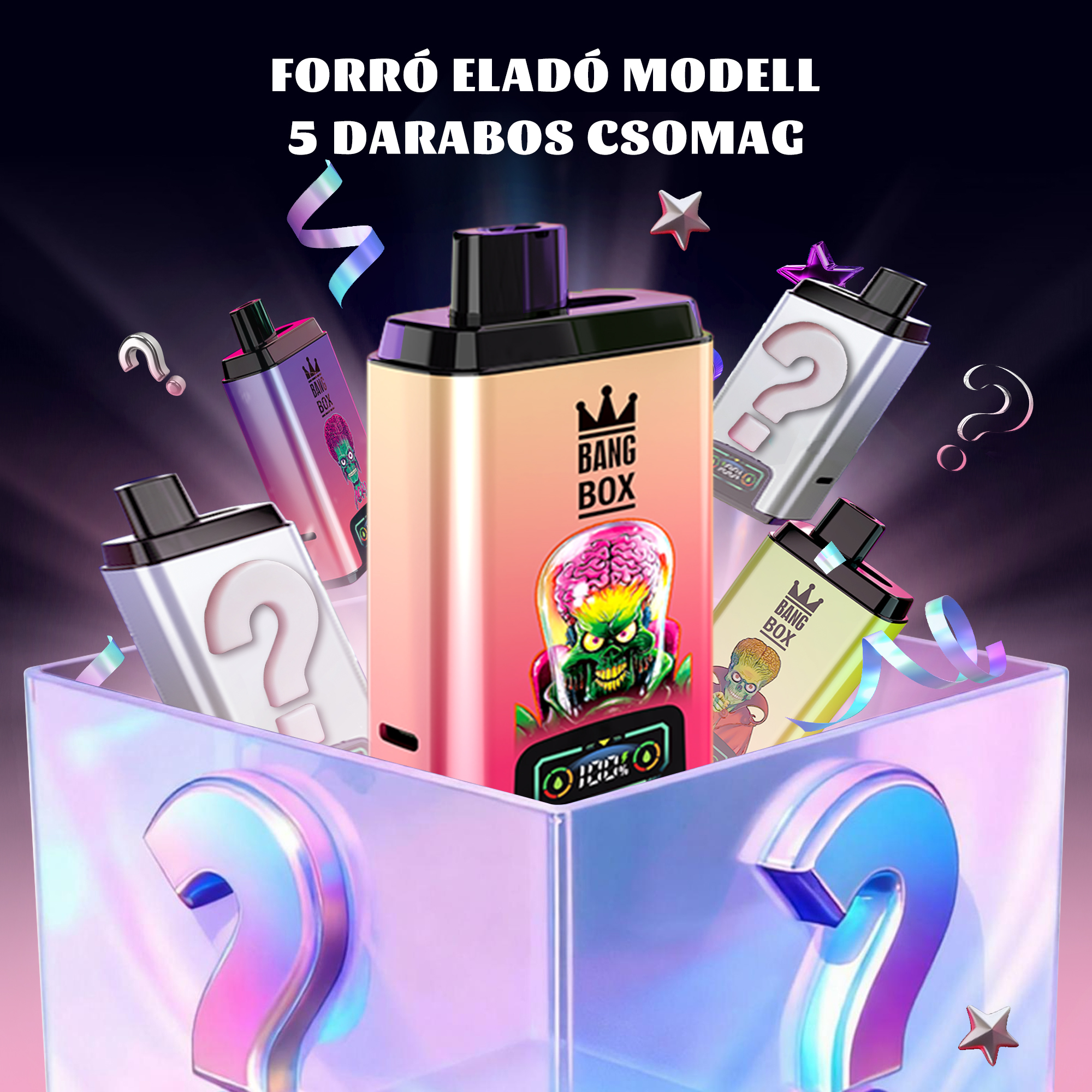 💎5 db-os BANG BOX 50000 Puffs Double Flavor Disposable Vape – Titokdoboz árzuhanás!