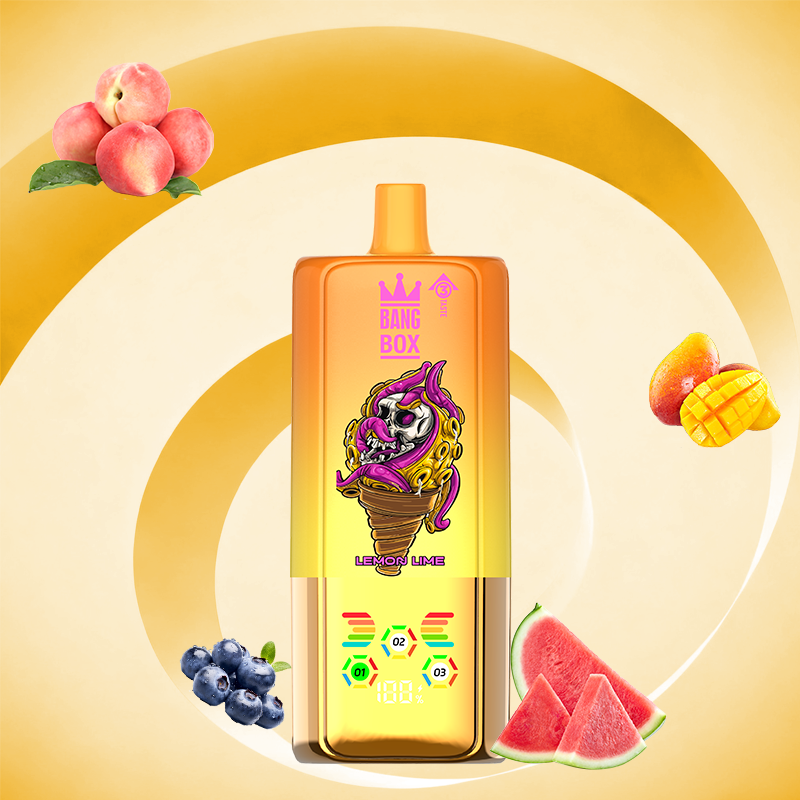 BANG BOX 80000 puff 3 in1 Flavor Disposable Vape - Lemon lime+Mango peach watermelon+Blueberry ice