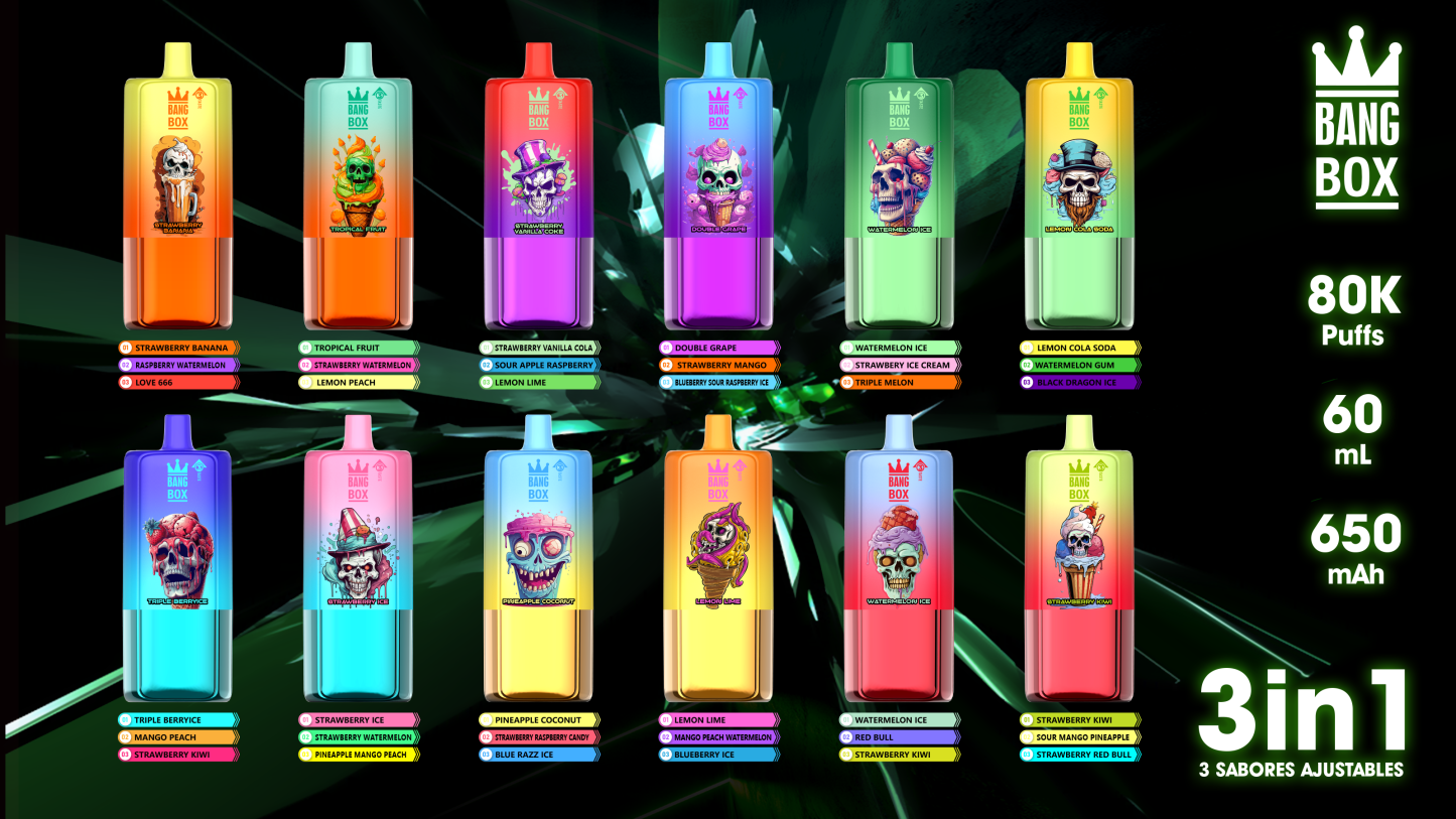 BANG BOX 80000 puff 3 in1 Flavor Disposable Vape