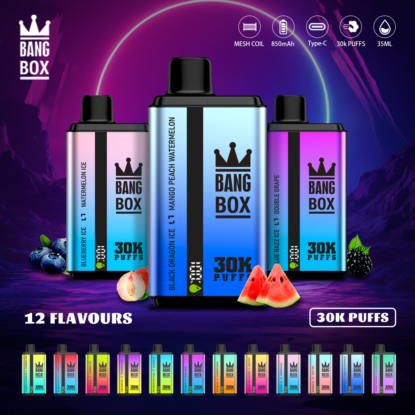 BANG BOX 30K Puffs 2-in-1 Flavor Disposable Vape