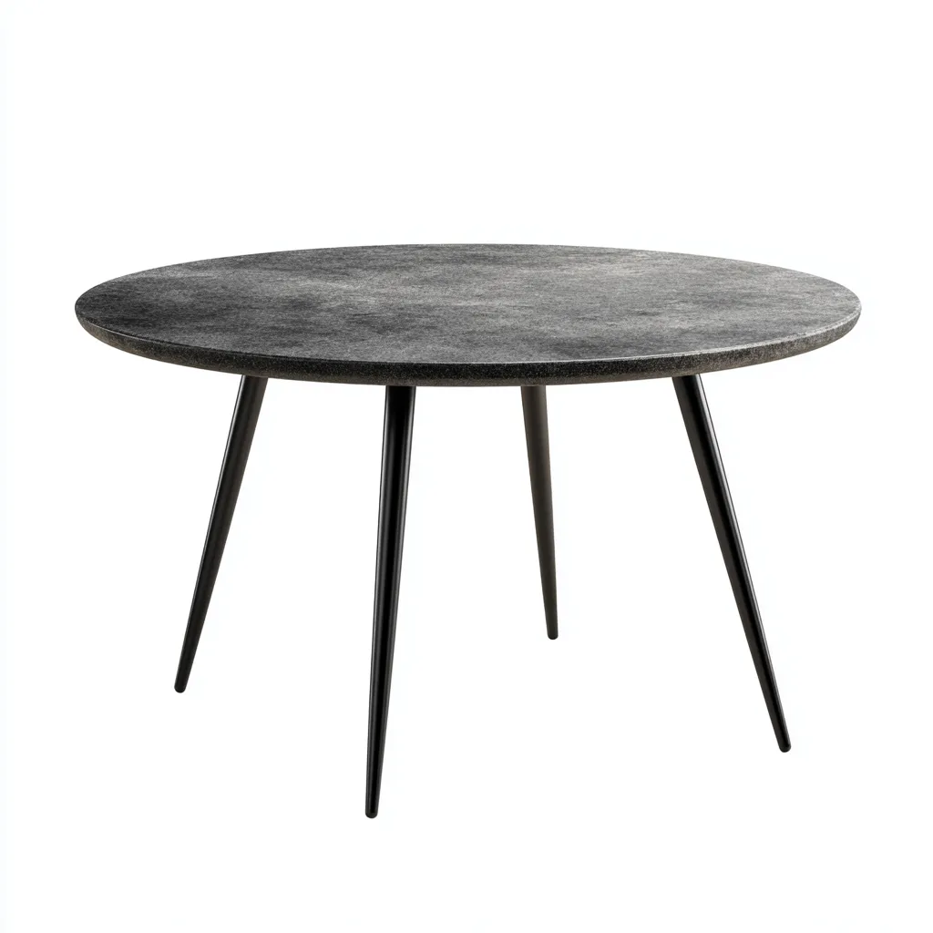 Table basse bois et métal 90x90x45 cm - gris - style contemporain-Craftete