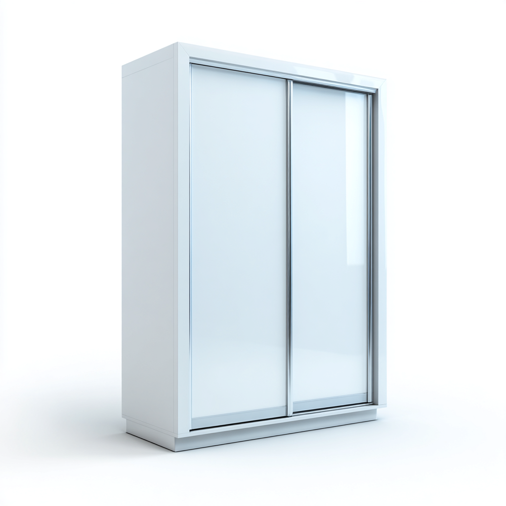 Armoire en bois 140x60x200 cm - blanc - moderne-Craftete