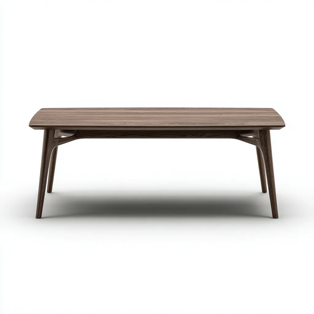 Table basse en bois 115x55x42 cm - marron - design scandinave moderne-Craftete