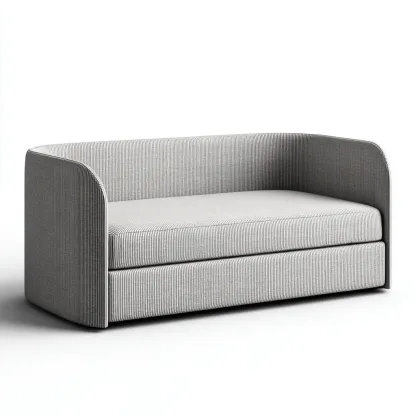 Canapé-lit tissu 200x95x85 cm gris style moderne-Craftete