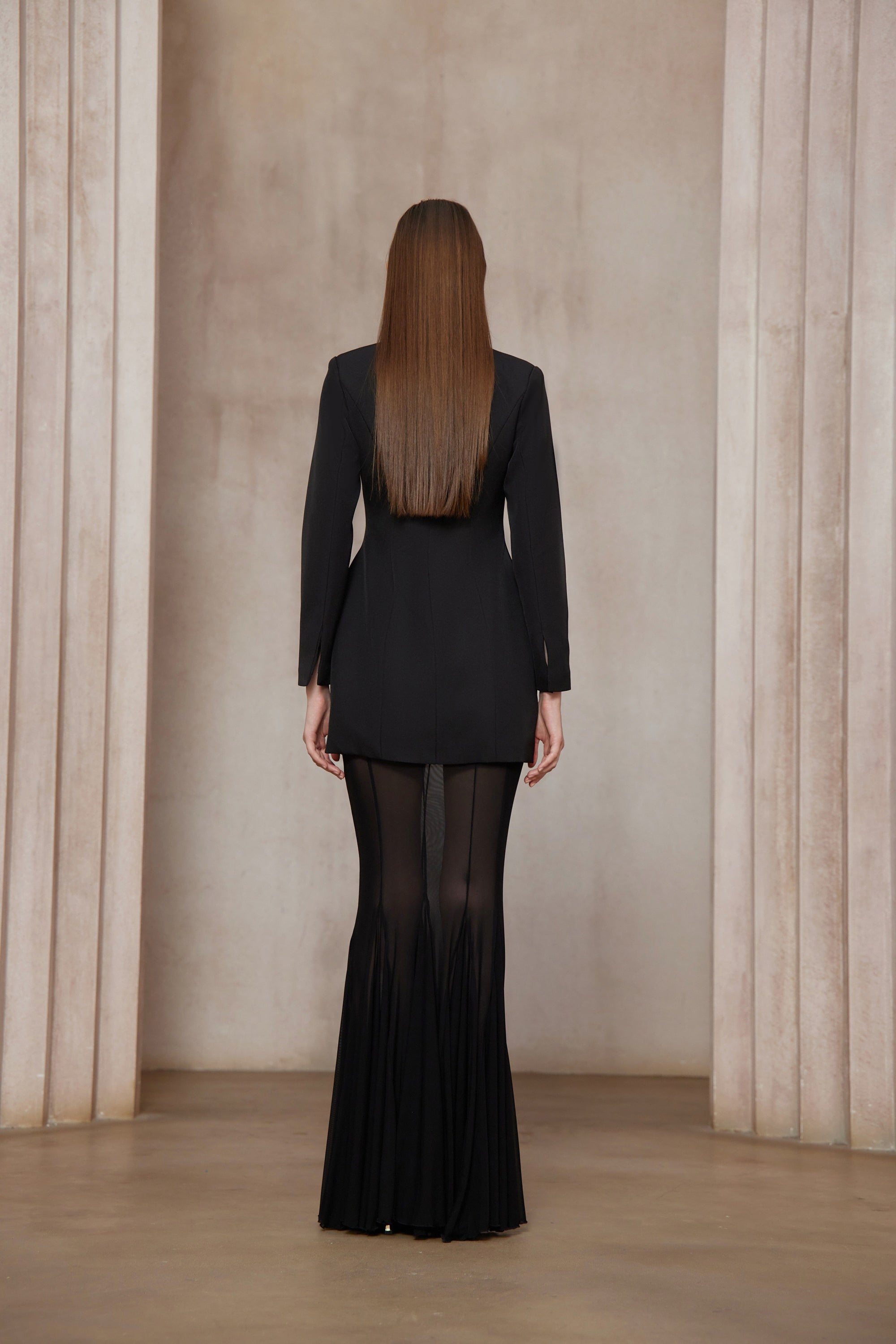 Enora Barrel Design Jacket & Skirt Set