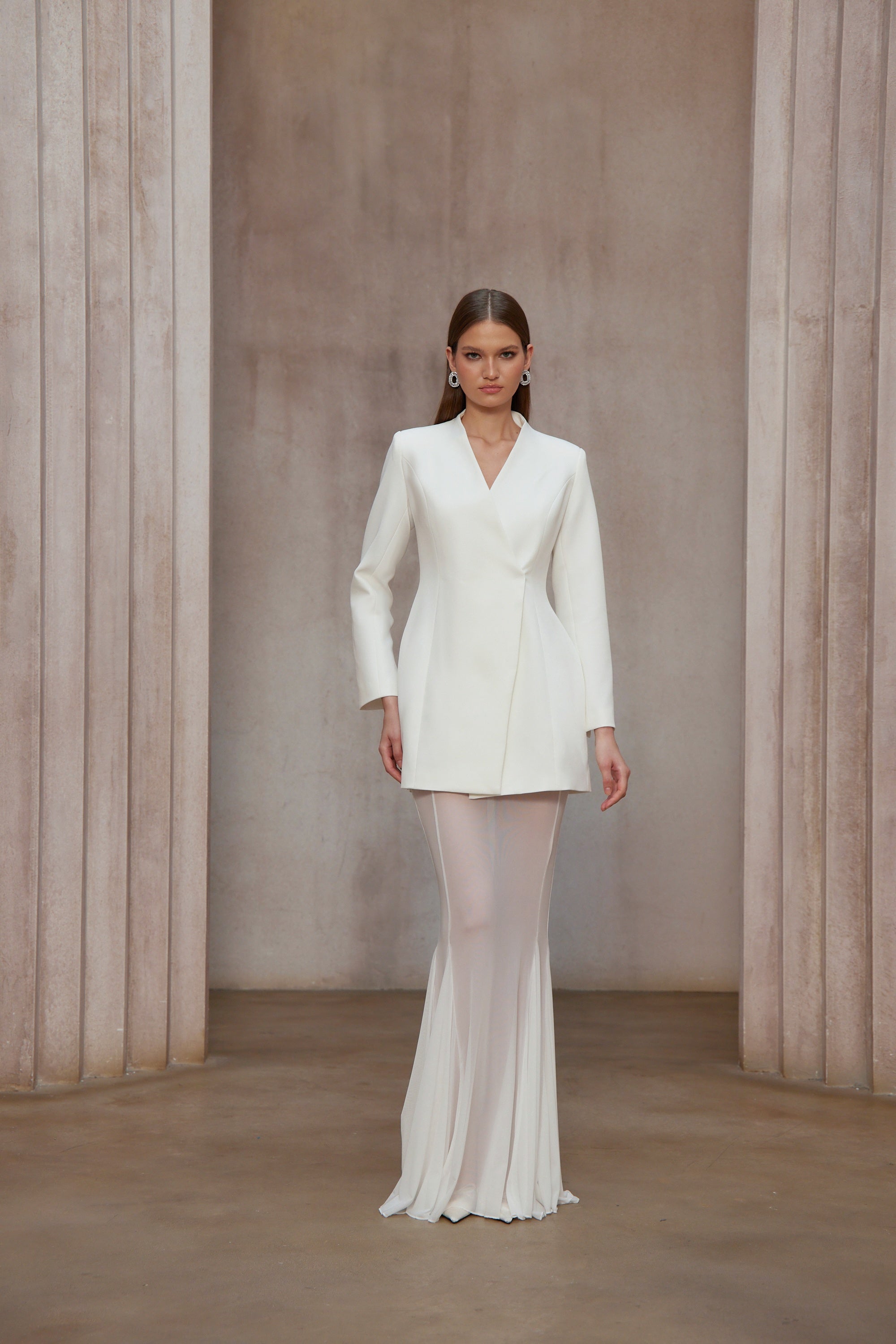 Enora Barrel Design Jacket & Skirt Set