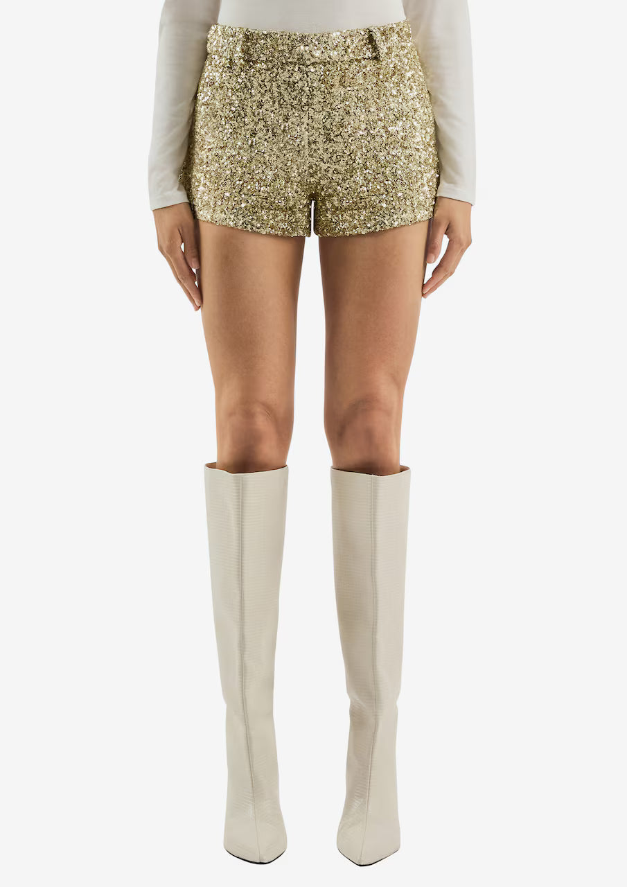 Aura gown Sequin Shorts