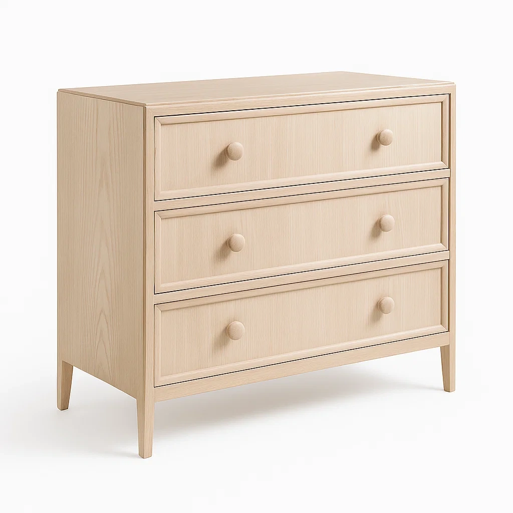 Cassettiera a tre cassetti in legno mdf-CASALIQ