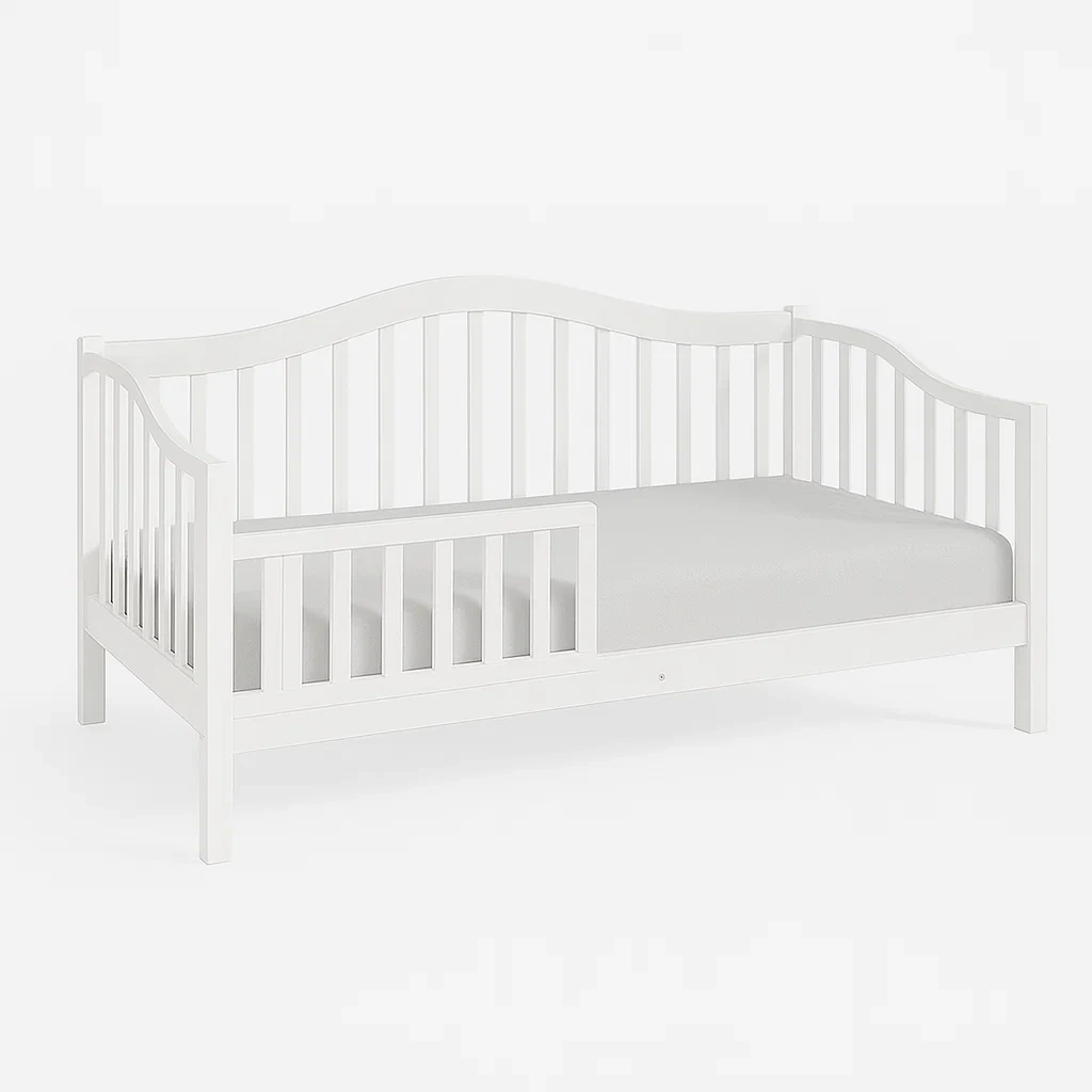 Letto per bambini in legno con barriere laterali 140x70 cm-CASALIQ
