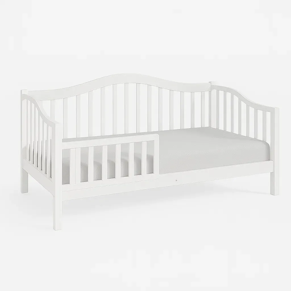 Letto per bambini in legno con barriere laterali 140x70 cm-CASALIQ