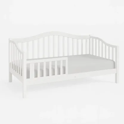 Letto per bambini in legno con barriere laterali 140x70 cm-CASALIQ