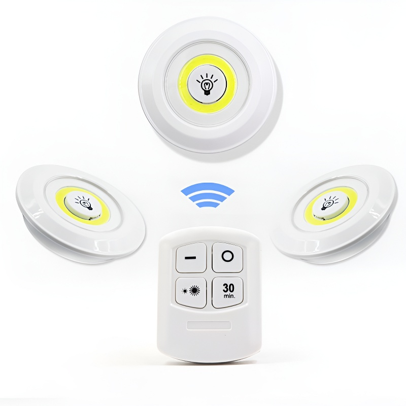 Szafka nocna z lampką dotykową na pilota