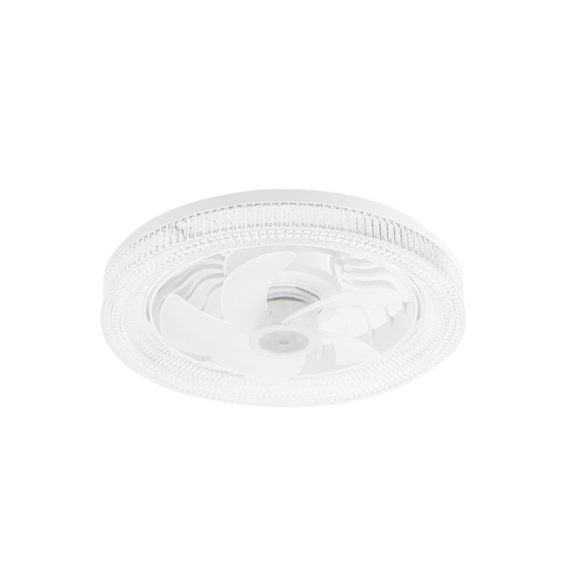 Kryształowy sufitowy wentylator z lampą