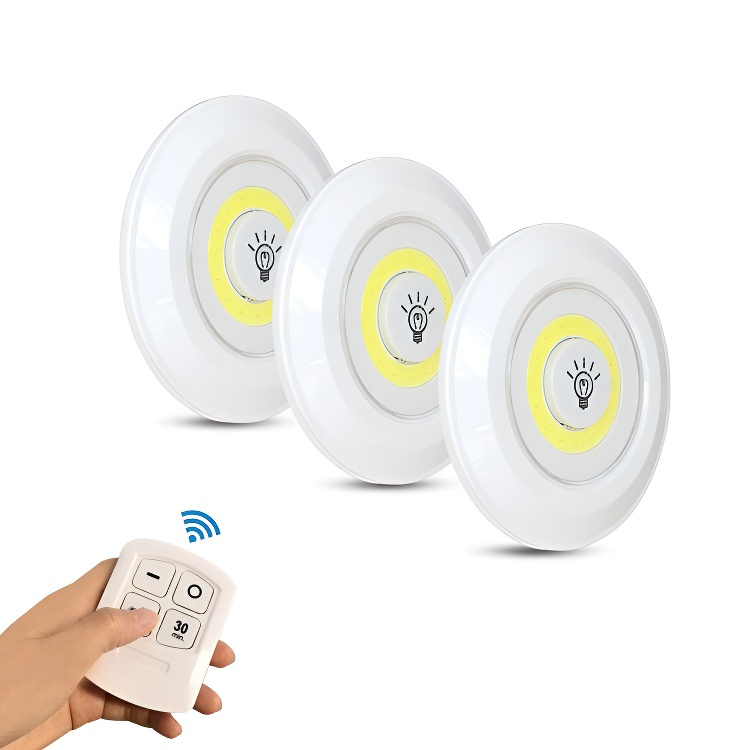 Szafka nocna z lampką dotykową na pilota