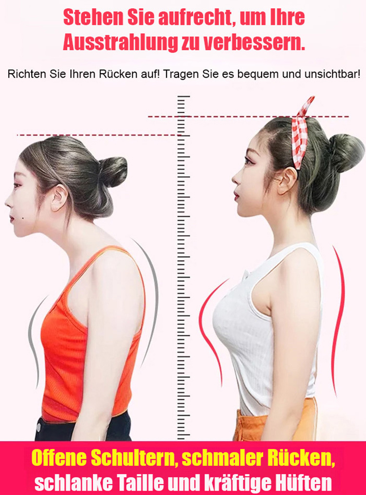 Nahtloser Korrekturgurt, der direkt auf der Haut getragen werden kann👉️Keine zusätzliche Zeit erforderlich – Ihre Haltung verbessert sich ganz nebenbei✨️ Ergonomisch gestaltet😃passt es sich perfekt Ihren Körperkonturen an⭐️