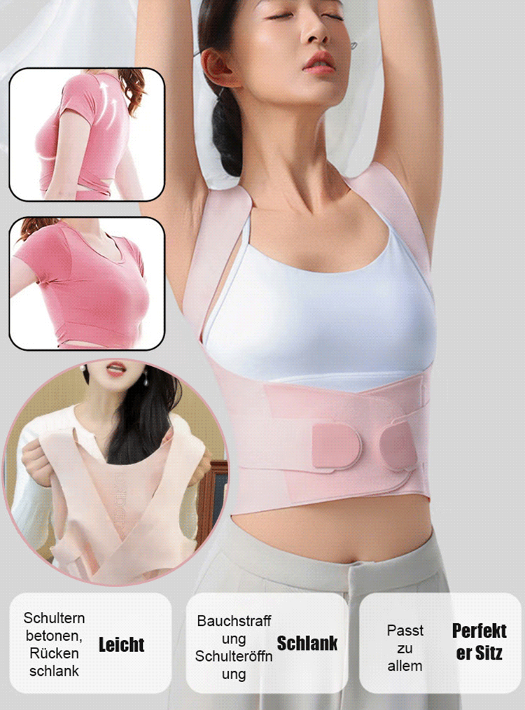 Nahtloser Korrekturgurt, der direkt auf der Haut getragen werden kann👉️Keine zusätzliche Zeit erforderlich – Ihre Haltung verbessert sich ganz nebenbei✨️ Ergonomisch gestaltet😃passt es sich perfekt Ihren Körperkonturen an⭐️