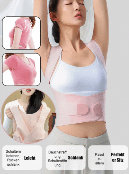 Nahtloser Korrekturgurt, der direkt auf der Haut getragen werden kann👉️Keine zusätzliche Zeit erforderlich – Ihre Haltung verbessert sich ganz nebenbei✨️ Ergonomisch gestaltet😃passt es sich perfekt Ihren Körperkonturen an⭐️