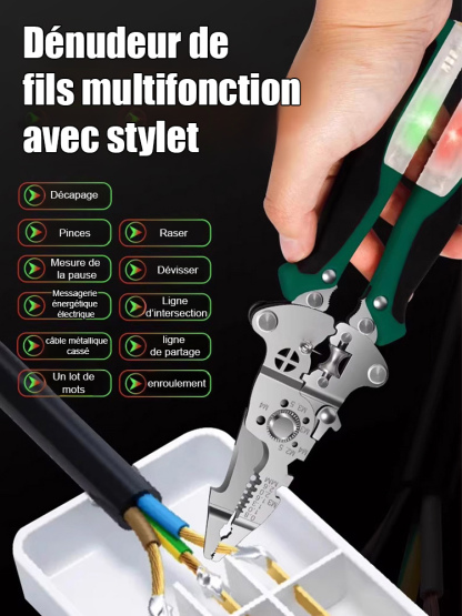 Pinces d’électricien multifonctions de qualité industrielle