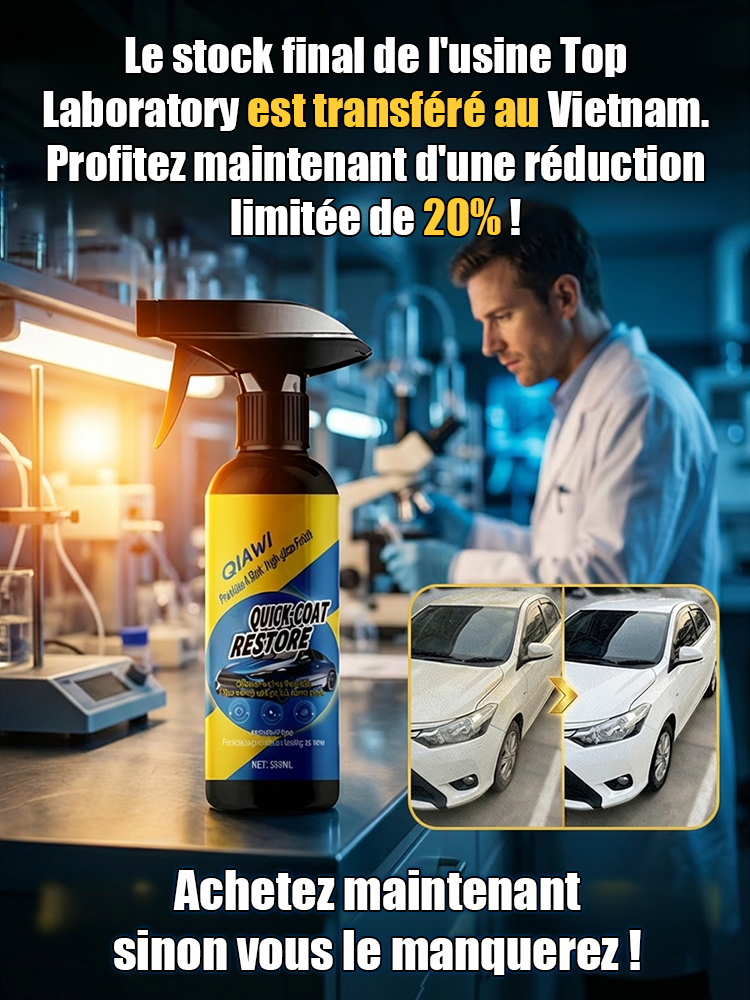 【8 mois de propreté sans laver la voiture】Spray de revêtement nano pour voiture | ⚡Application en 15 min – sans polissage ni rinçage