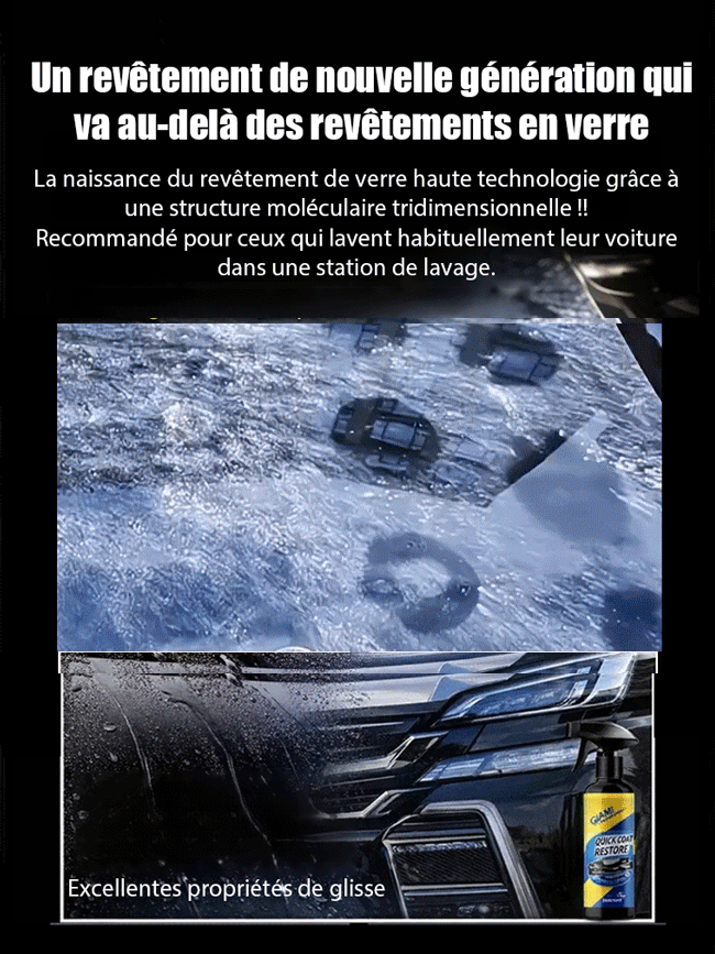 【8 mois de propreté sans laver la voiture】Spray de revêtement nano pour voiture | ⚡Application en 15 min – sans polissage ni rinçage