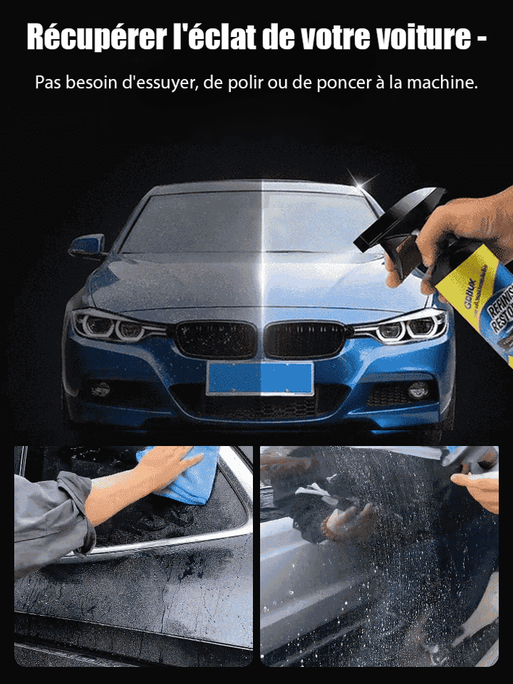 【8 mois de propreté sans laver la voiture】Spray de revêtement nano pour voiture | ⚡Application en 15 min – sans polissage ni rinçage