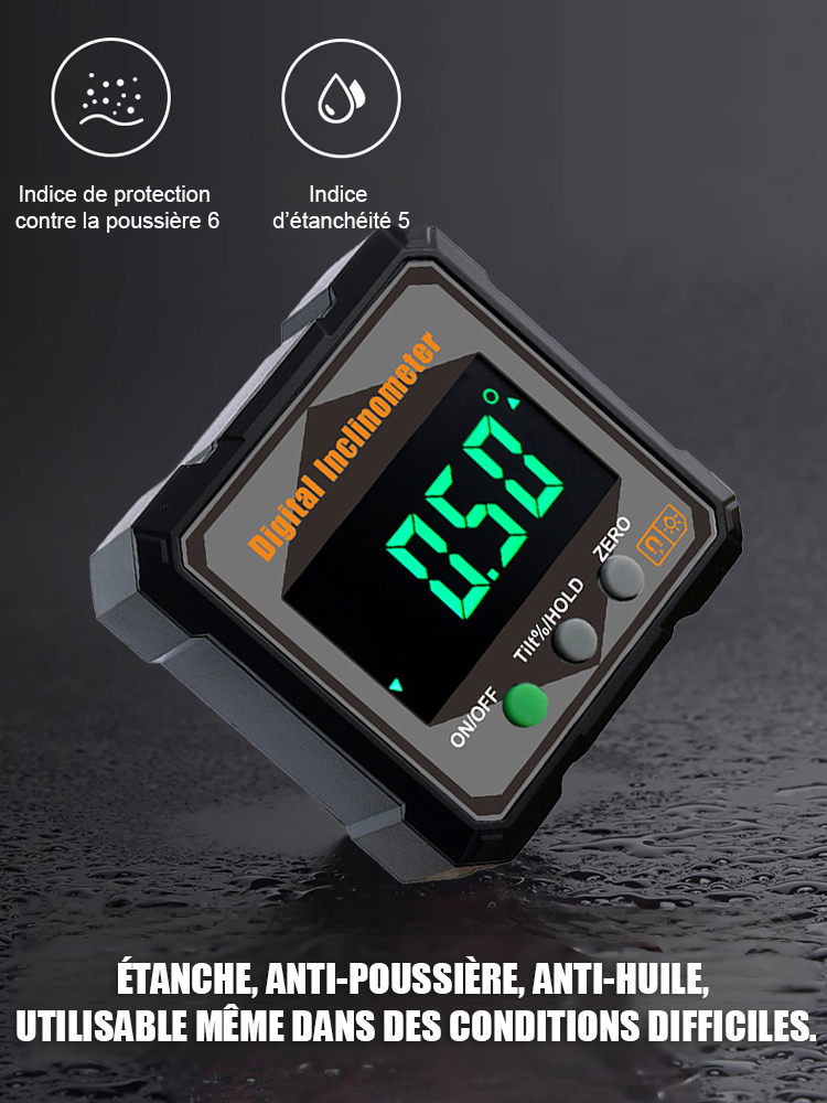 Niveau numérique à angle de mesure avec aimant puissant