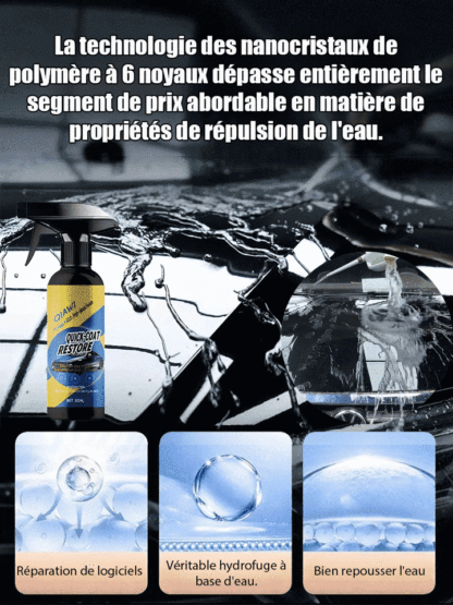 【8 mois de propreté sans laver la voiture】Spray de revêtement nano pour voiture | ⚡Application en 15 min – sans polissage ni rinçage