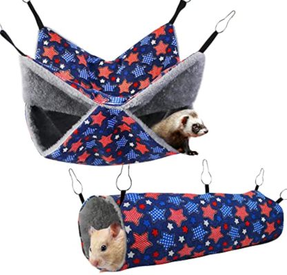 Ferret Rat Hammock Set Guinea Pig Hideout Bed
