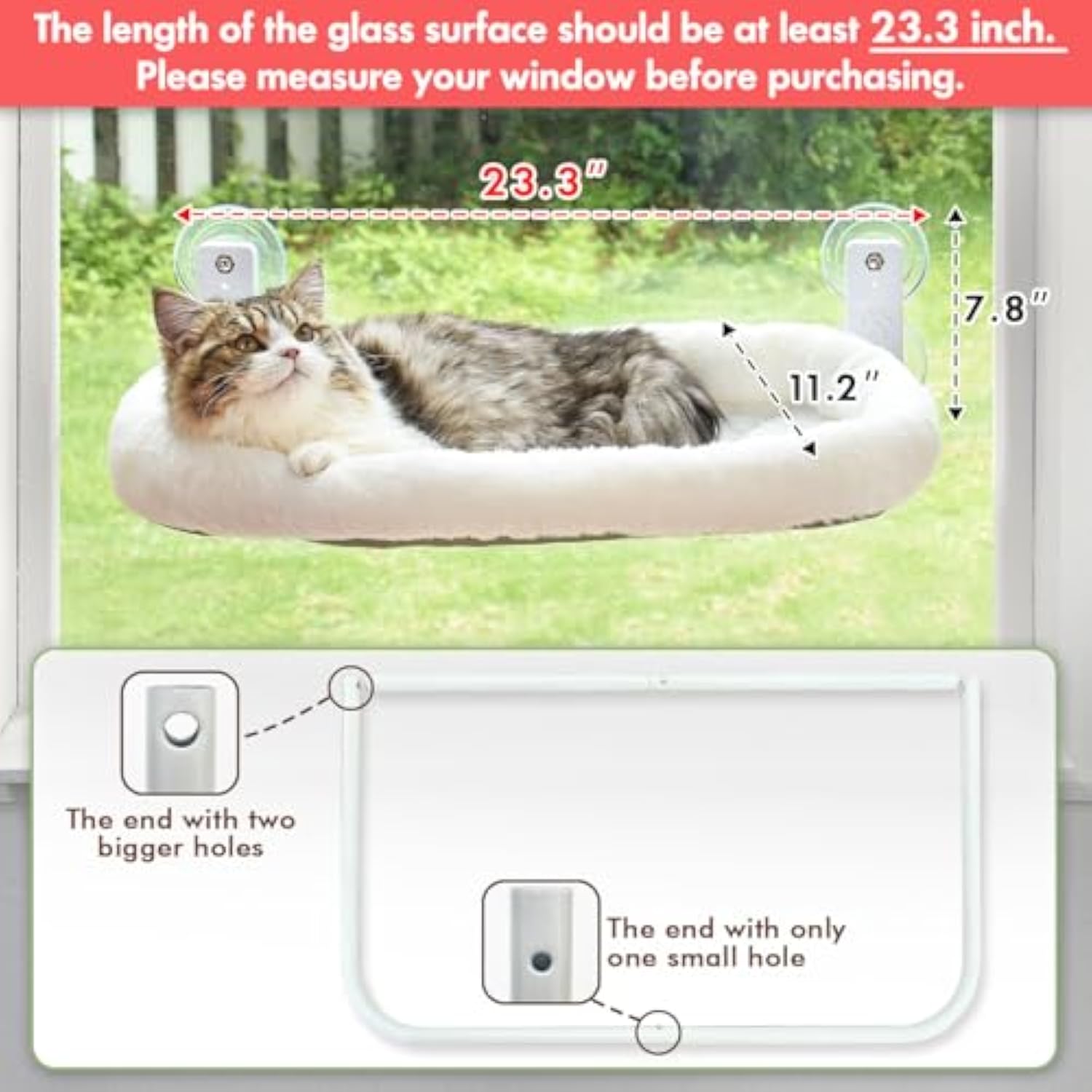 Cordless Cat Window Perch