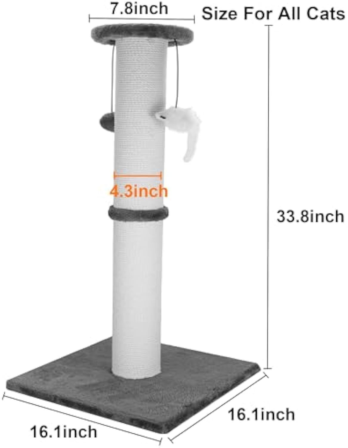 Cat Scratching Post 34 Inches 